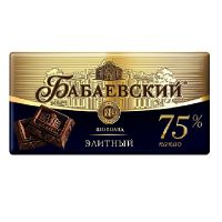 Шоколад Бабаевский элитный 75% какао, 75 гр.