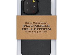 Чехол-накладка Kzdoo Mag Noble Collection MagSafe Series для Apple iPhone 14 Pro искусcтвенная кожа (черный)