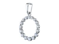 Классическая подвеска из серебра э0612пд06168100_white