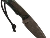 Нож Pocket Wolf Мини Тактик, сталь K340, рукоять микарта, зеленый