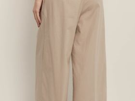 Укороченные брюки из конопляной ткани с хлопком