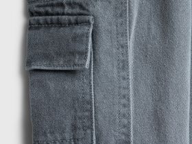 Джинсы с карго-карманами для мальчиков, Серый