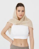 Косынка кашемировая 12105 бежевая