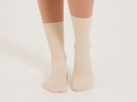 Носки Зелень, молочные/зеленые