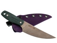 Нож Barmaley Knives Буратино L, сталь VG-10, рукоять Микарта, зеленый