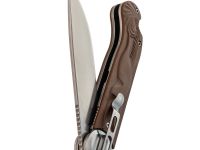 Складной нож Перемен Мысь SW, сталь 8Cr14MoV, рукоять FRN, коричневый