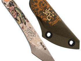 Нож N.C.Custom киридаши Змея сталь AUS-8