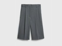 Классические шорты со складками, Серый