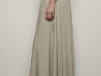 Юбка А-силуэта с поясом на резинке и боковыми разрезами