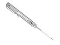 Складной нож Kizer Wharning, сталь S45VN, рукоять алюминий/микарта, коричневый