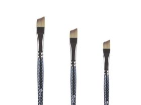 Кисть синтетика №3 скошенная Pinax "HI-TECH 248" короткая ручка