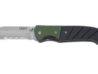 Полуавтоматический складной нож Ignitor Veff Serrations™, CRKT 6855, сталь 8Cr14MoV Satin Combo Edge, рукоять стеклотекстолит G10