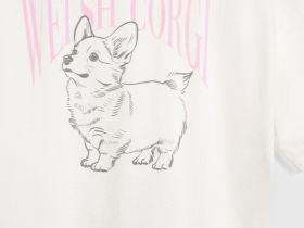 Футболка пижамная с принтом для девочек, Белый