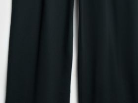 Трикотажные прямые брюки, Черный