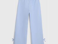 Брюки с бантами для девочек, Голубой