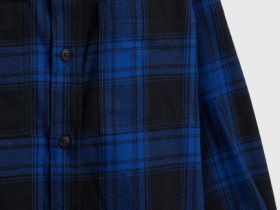 Рубашка из фланели для мальчиков, Голубой