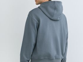 Толстовка на молнии с капюшоном, Серый