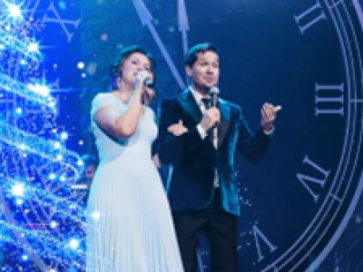 Новогодние песни танцплощадки. Ирина Беляева и Сергей Рязанов