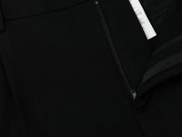 Брюки прямого кроя со складками