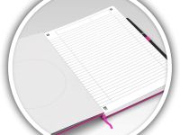 Блокнот в линейку OXFORD Signature A5 80 л твердая обложка красный