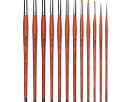 Кисть синтетика №6 круглая Sennelier "KA?RELL "S" длинная ручка