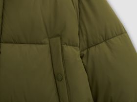 Полупальто утепленное с воротником-стойкой