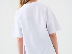 Футболка силуэта oversize для девочки