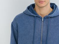 Толстовка на молнии, Синий