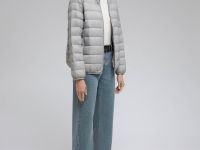 Стеганый пуховик с натуральным пухом