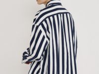 Рубашка изо льна с вискозой, Синий