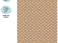 Упаковочная бумага крафт MESHU "Morning coffee" 70*100 см, 70 г