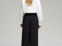 Брюки-палаццо с эластичным поясом