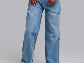 Брюки текстильные джинсовые для девочек