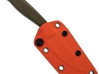 Туристический нож Kizer Evenki 1, сталь AEB-L, рукоять Orange/Green G10