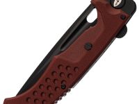 Складной нож НОКС Кугуар, сталь D2, рукоять титан/G10, красный