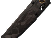 Складной нож SRM Medal 255L-FB2, сталь 140Cr, рукоять измельчённый карбон, черный