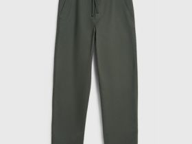 Базовые брюки из твила, Зеленый