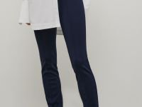 Трикотажные брюки-дудочки