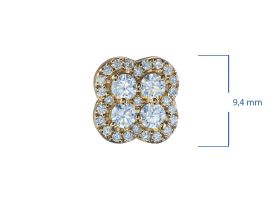 Пусеты из желтого золота э0312пс08190590_white