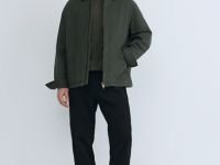 Утеплённая куртка из канваса, Зеленый