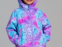 Куртка текстильная с полиуретановым покрытием для девочек (ветровка)