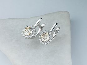 Серьги из белого золота э4712сг05210007
