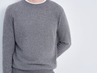 Джемпер прямого силуэта с округлым вырезом