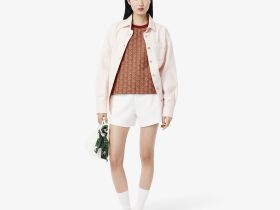Женская хлопковая футболка Lacoste