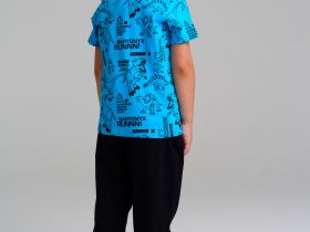 Комплект трикотажный для мальчиков: фуфайка (футболка), брюки