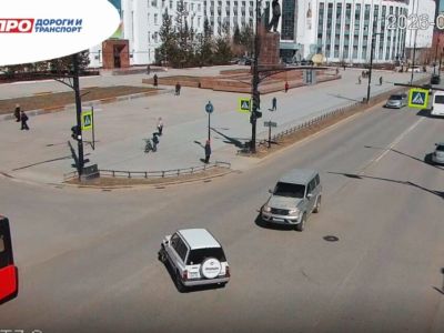 Светофор отключат на два часа в центре Якутска 6 мая
