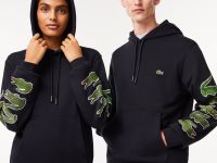 Хлопковое худи Lacoste Unisex с флисом