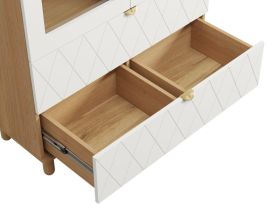 Витрина Теджонс 2-93x204 Ромб Белый