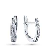 Серьги из серебра с бриллиантами э0601сг06210501