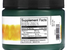 Swanson, Витамин C, без добавок, 113 г (4 унции)